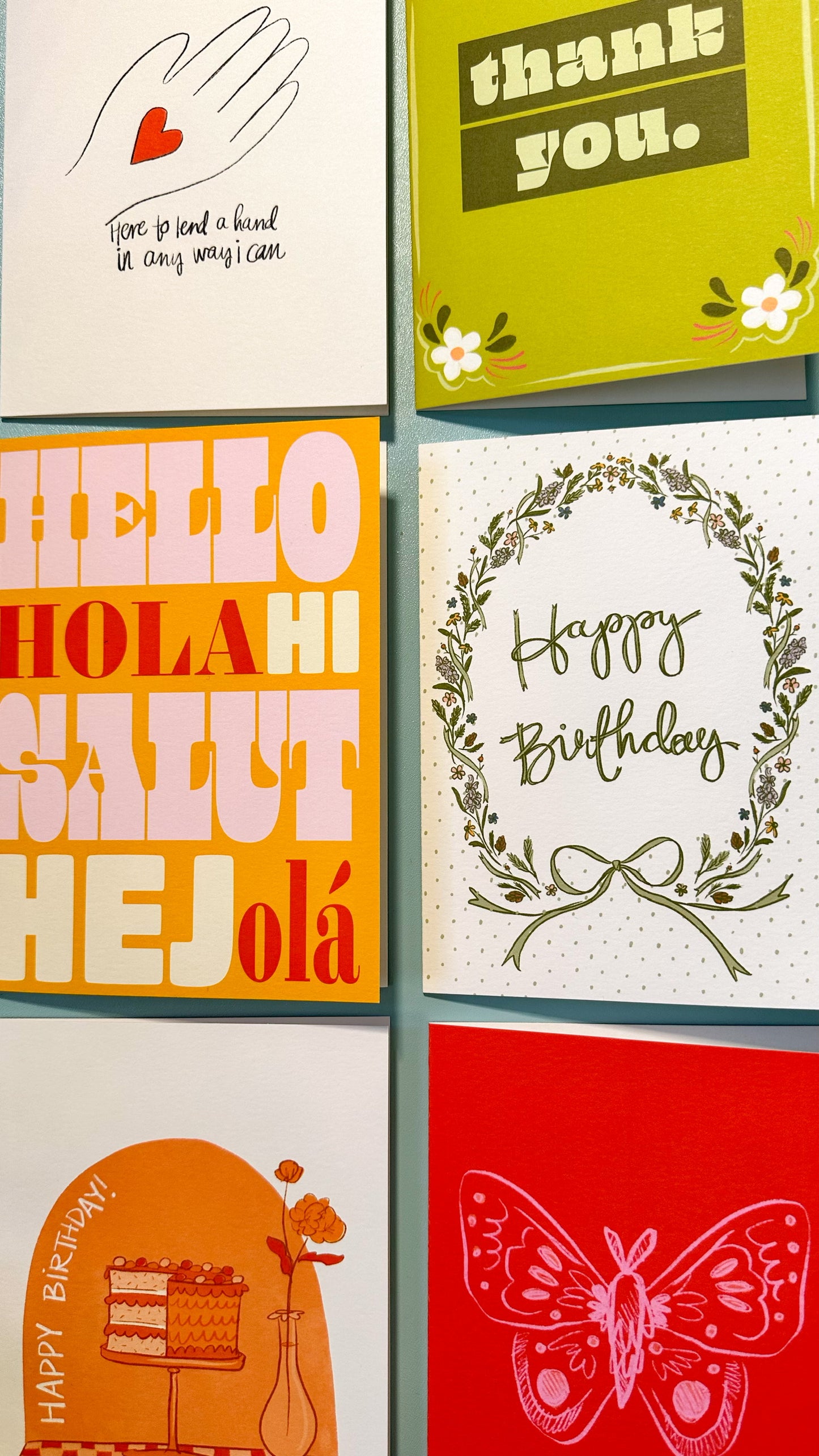 Hello Yellow Greeting Card