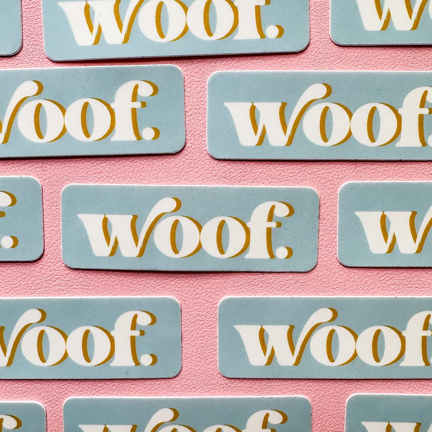 Woof Vinyl Sticker
