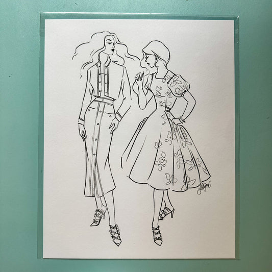 Illustrated Fashion Figures