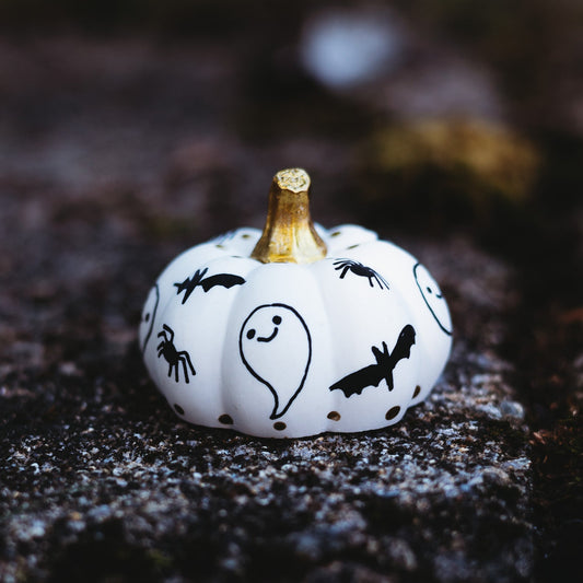 Spooky Black Mini Pumpkin