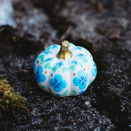 Blue Hydrangea Mini Pumpkin