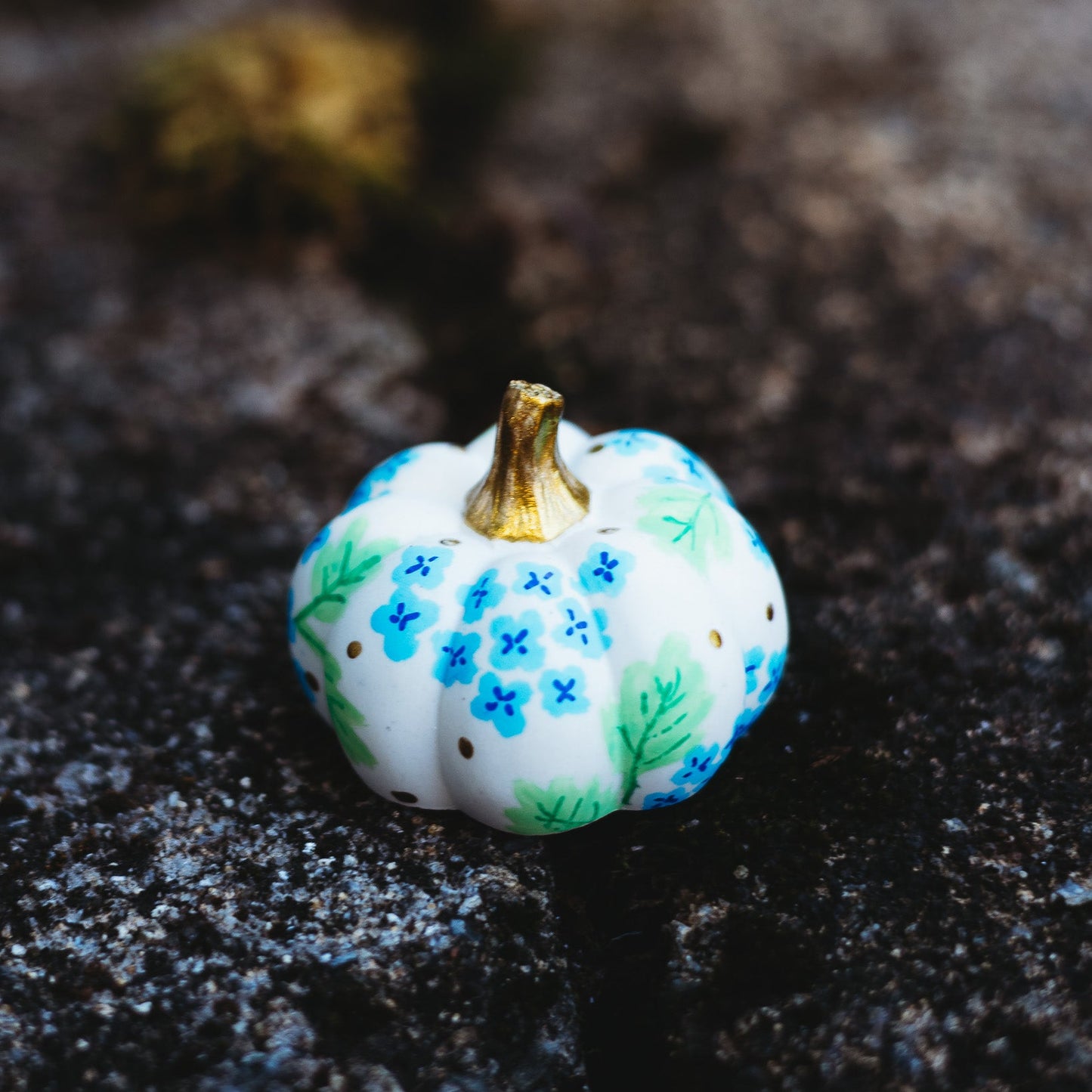 Blue Hydrangea Mini Pumpkin