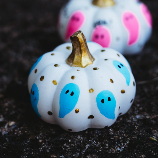 Blue Ghost Mini Pumpkin