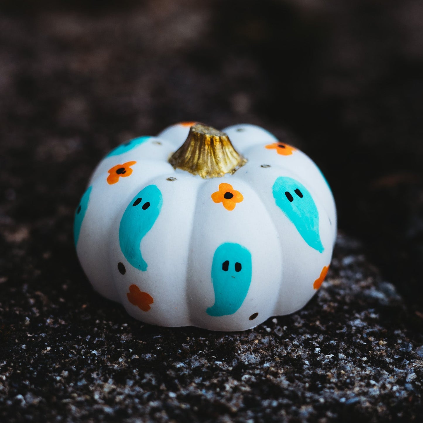 Aqua Ghost Mini Pumpkin