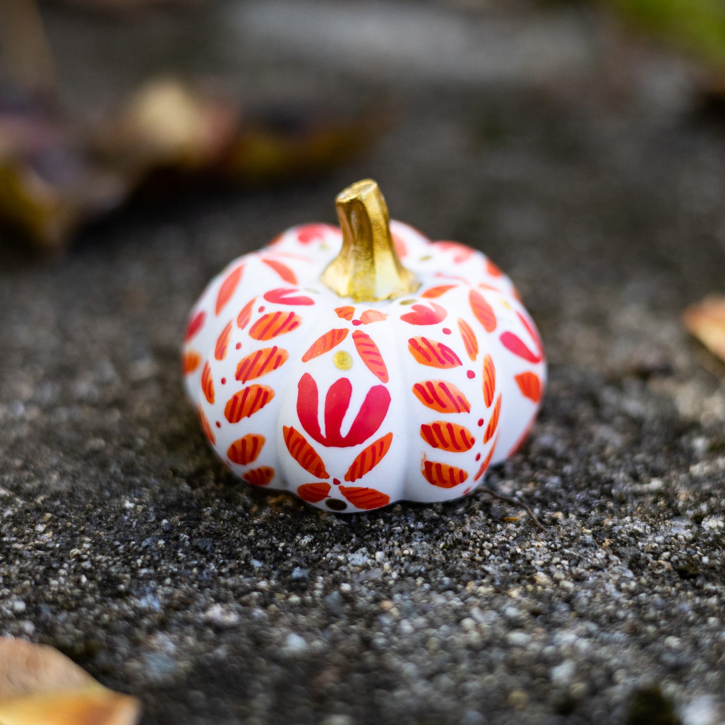 Floral Mini Pumpkin