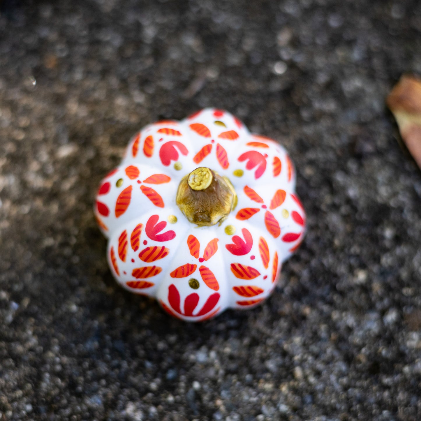 Floral Mini Pumpkin