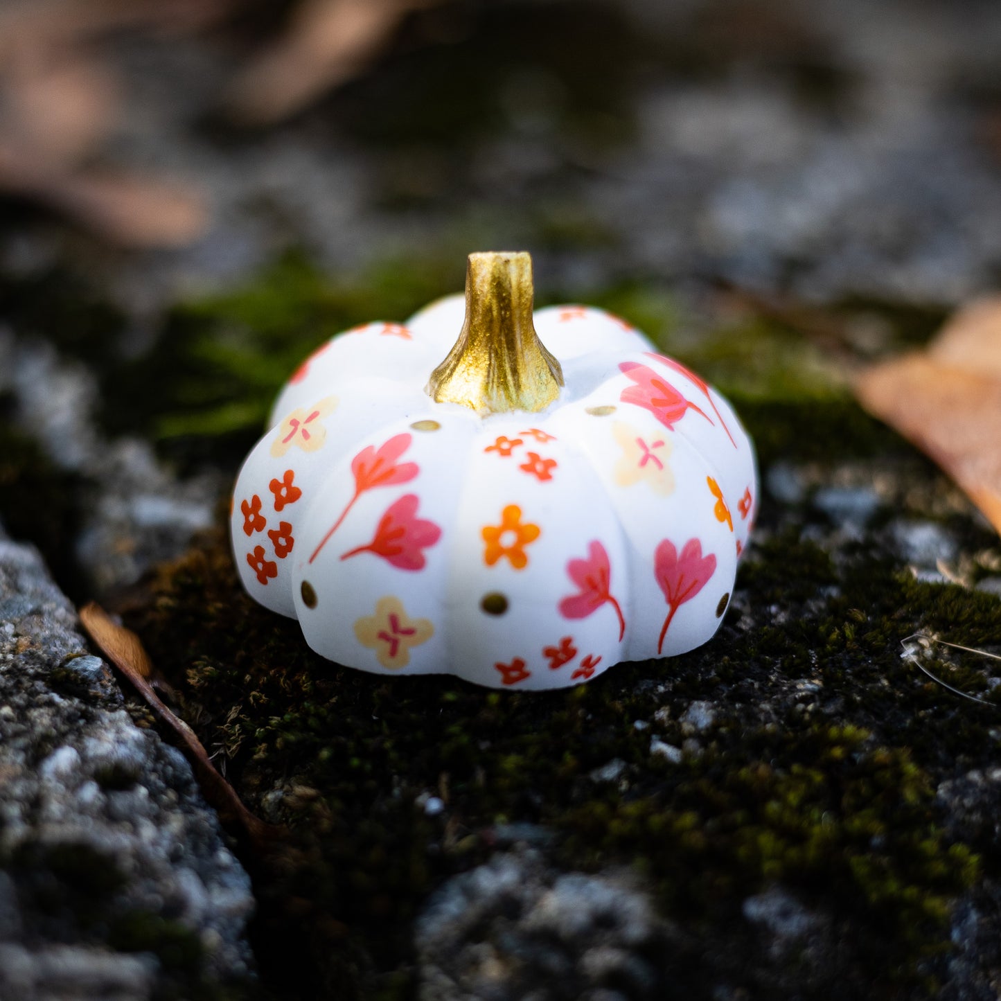Floral Mini Pumpkin