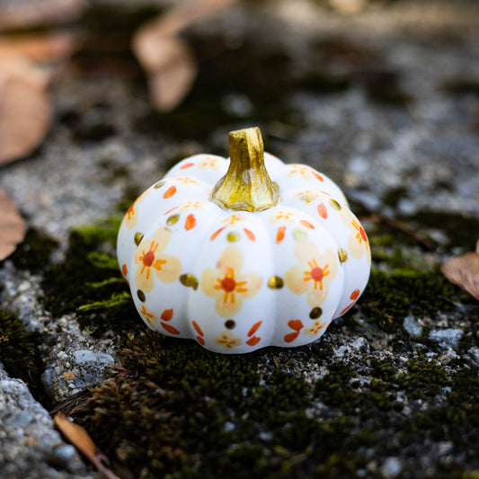 Fall Floral Mini Pumpkin