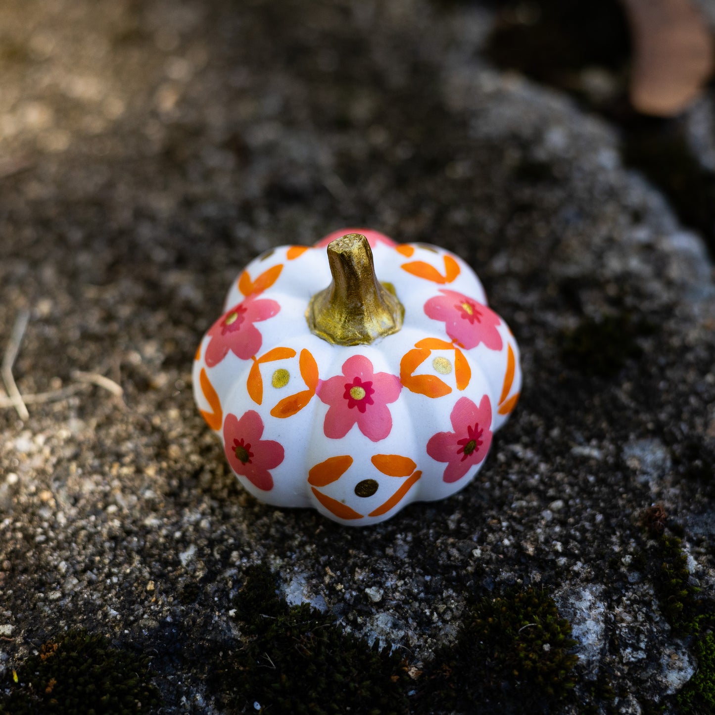 Floral Mini Pumpkin
