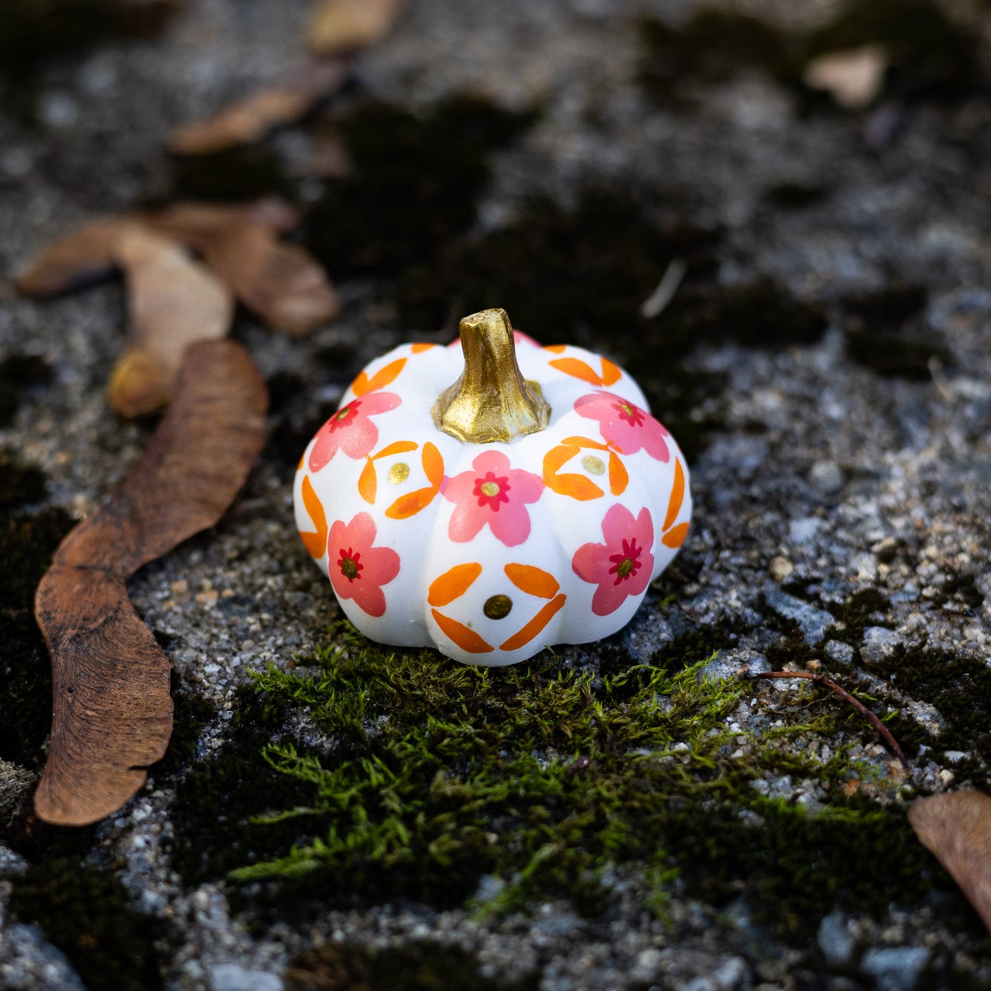 Floral Mini Pumpkin