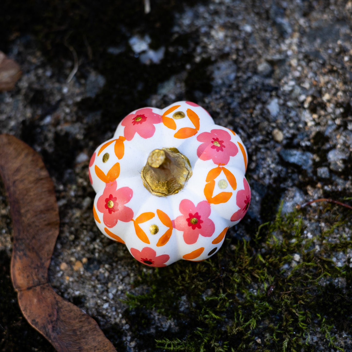 Floral Mini Pumpkin