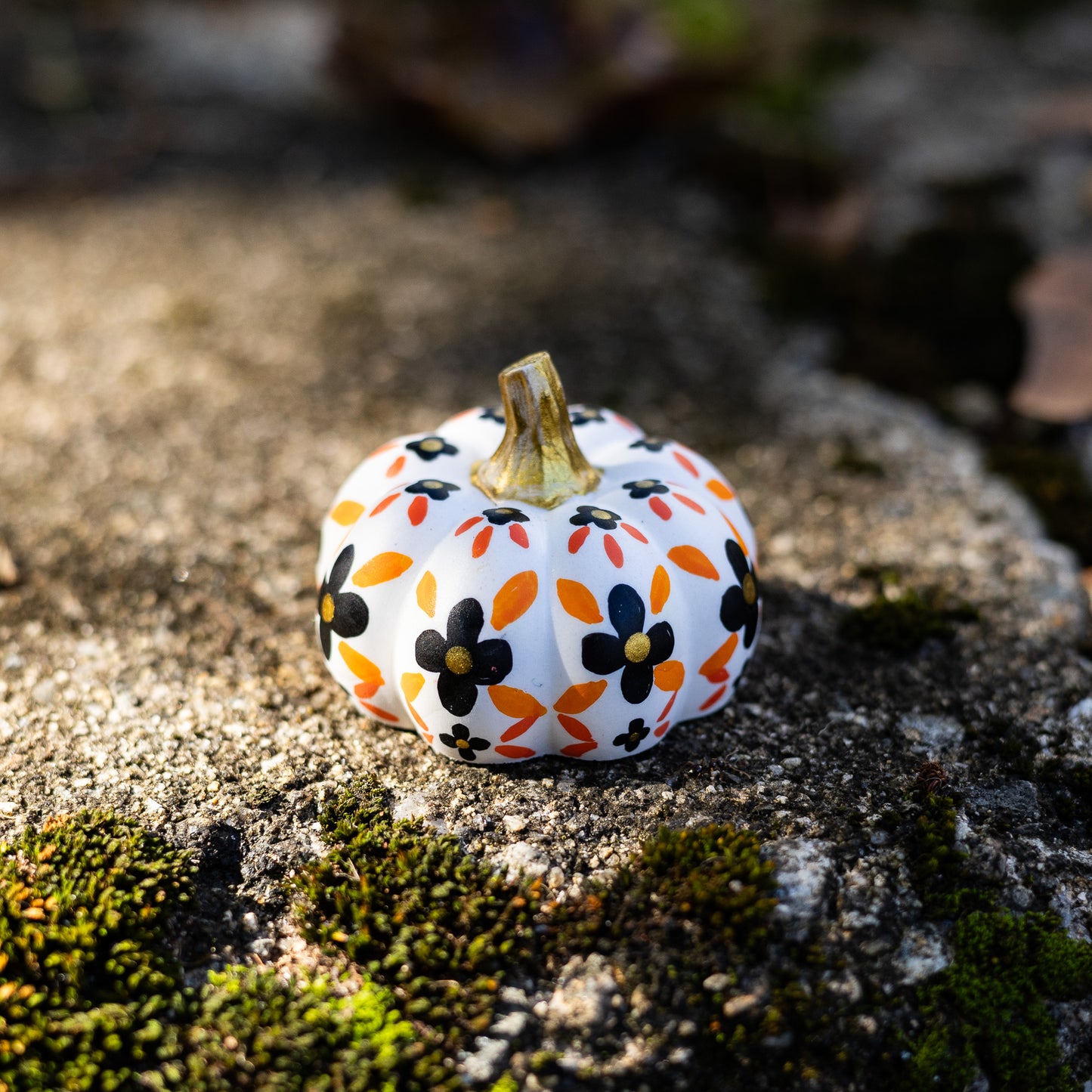 Floral Mini Pumpkin