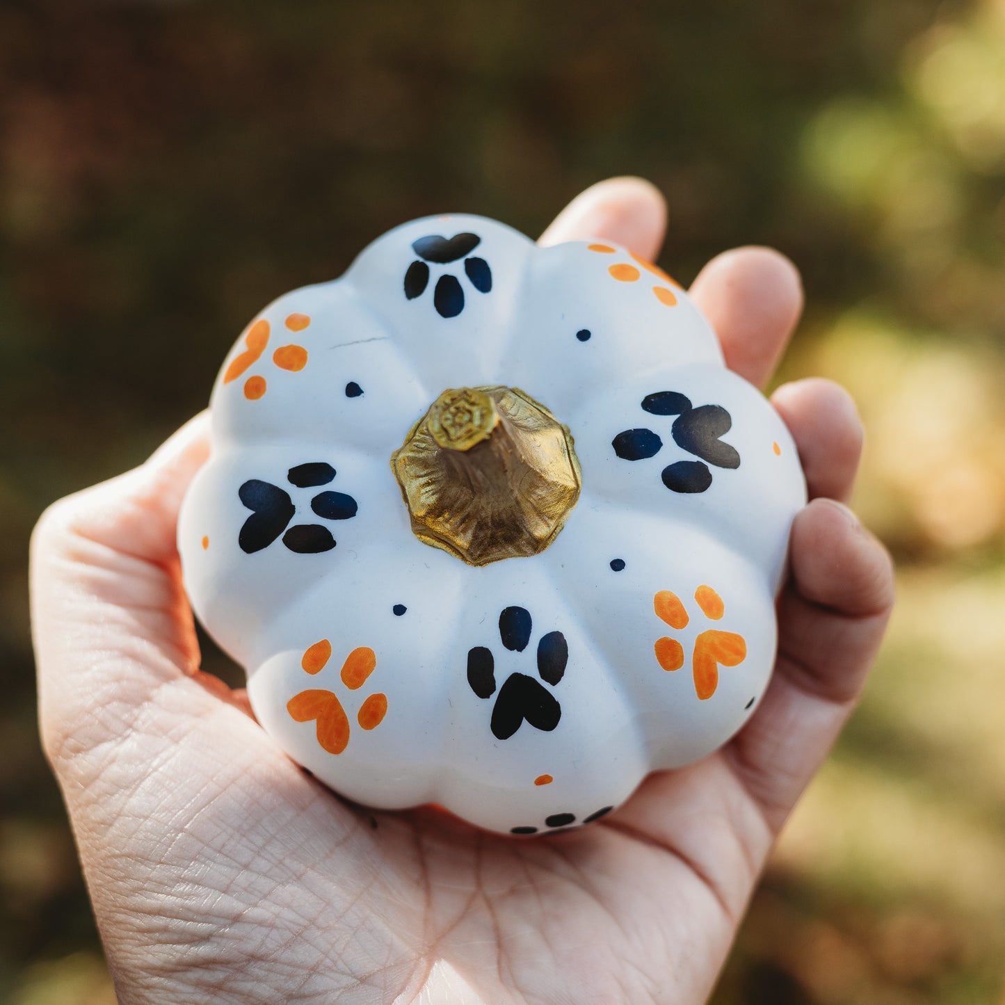 Paw Print Medium Pumpkin