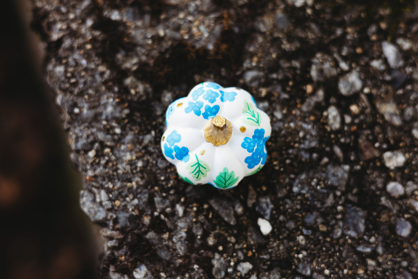 Blue Hydrangea Mini Pumpkin