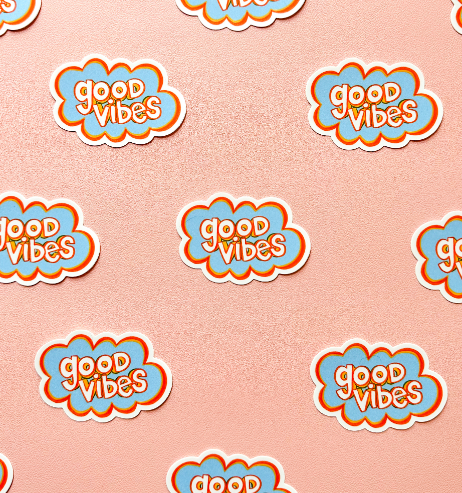 Good Vibes Vinyl Sticker