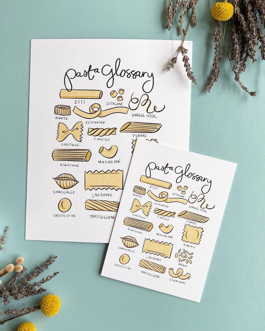 Pasta Glossary Print