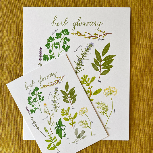 Herb Glossary Print