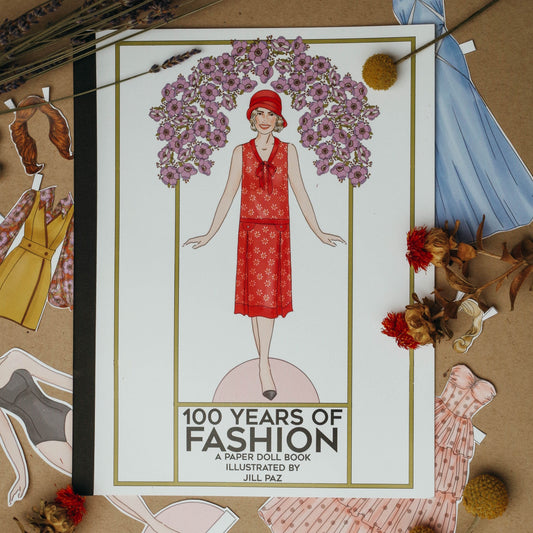 100 Years of Fashion Paper Doll Book - Fashion History - Paperdolls - Fashion Doll -