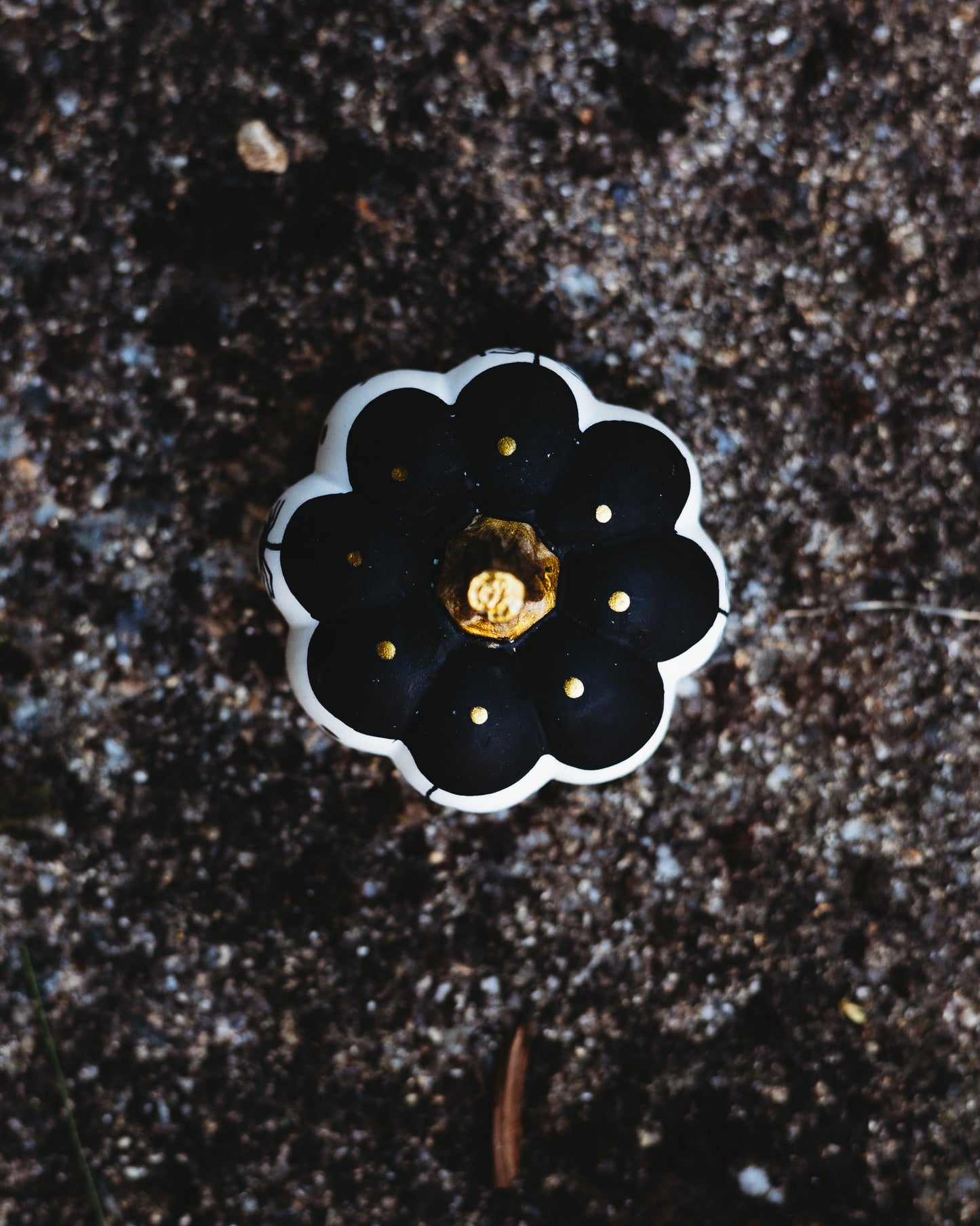 Spooky Black Mini Pumpkin