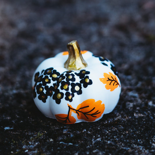 Black Hydrangea Mini Pumpkin