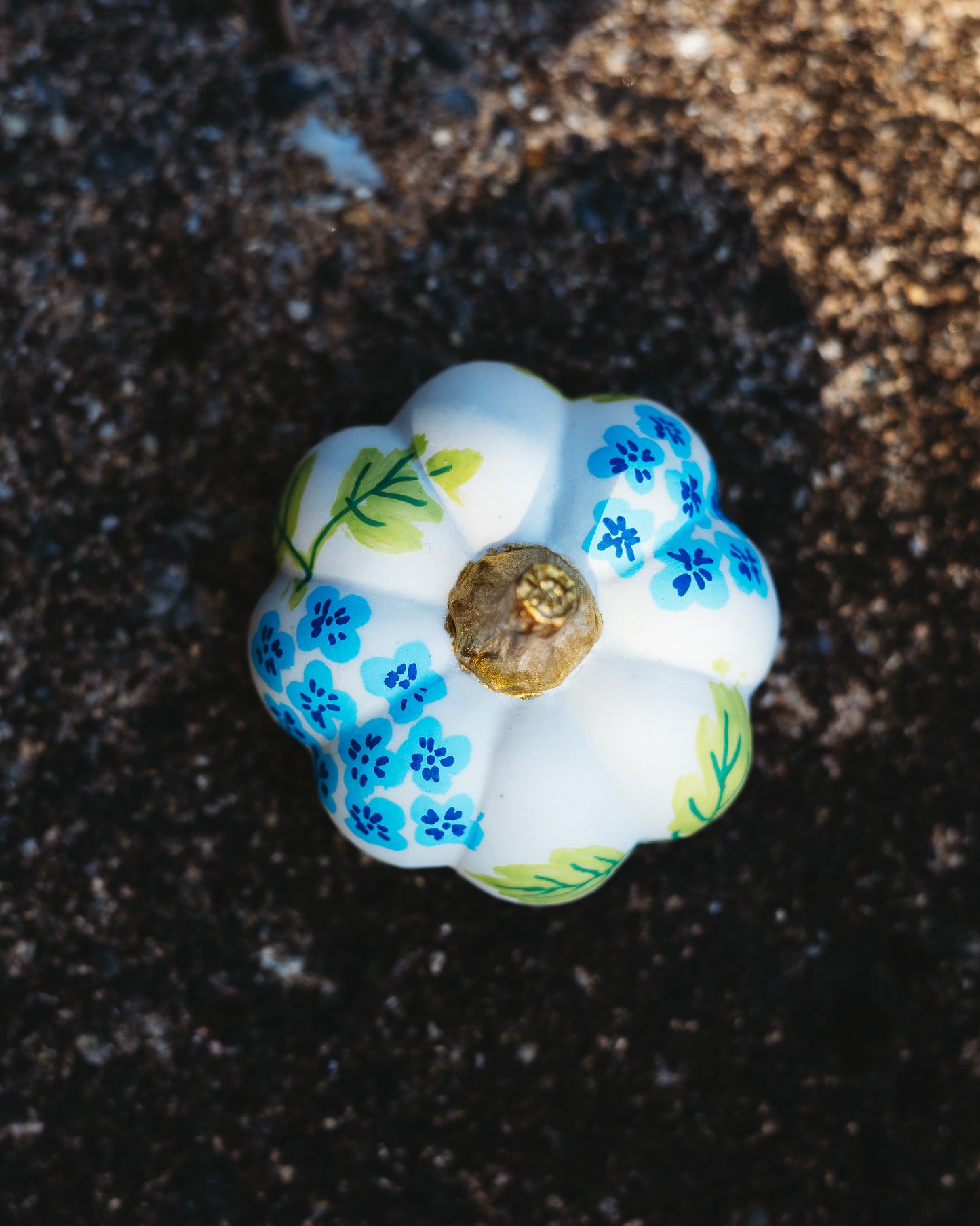 Blue Hydrangea Mini Pumpkin
