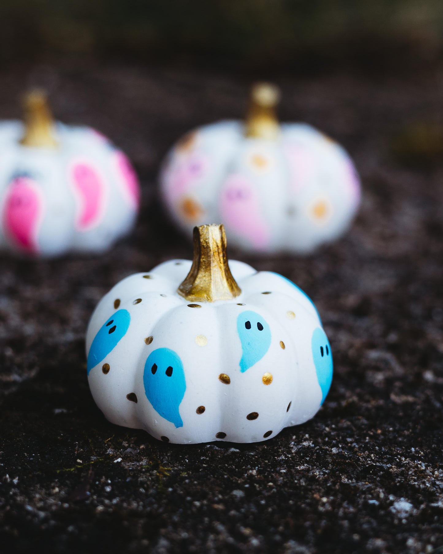 Blue Ghost Mini Pumpkin