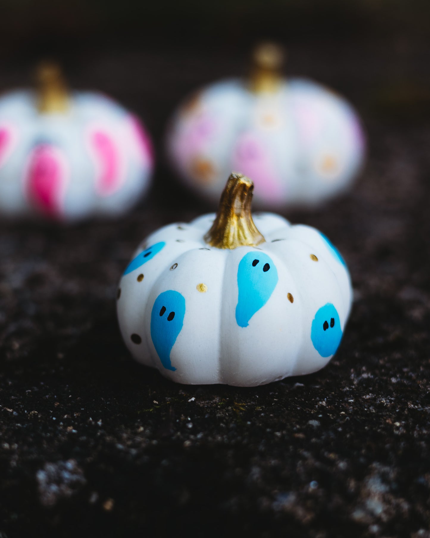 Blue Ghost Mini Pumpkin
