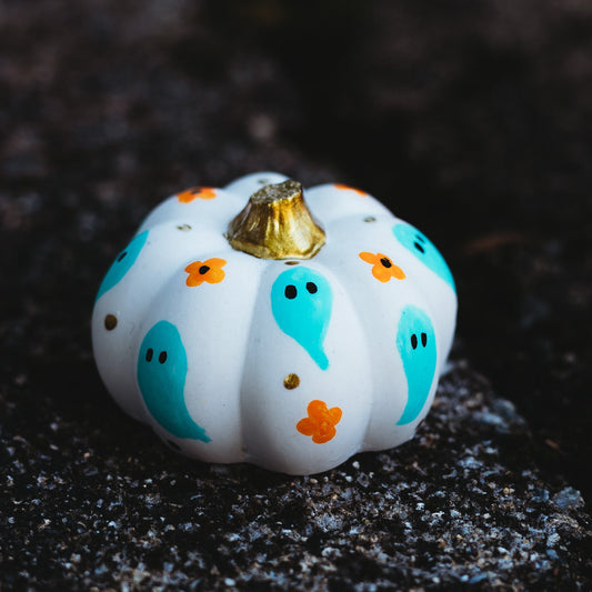 Aqua Ghost Mini Pumpkin