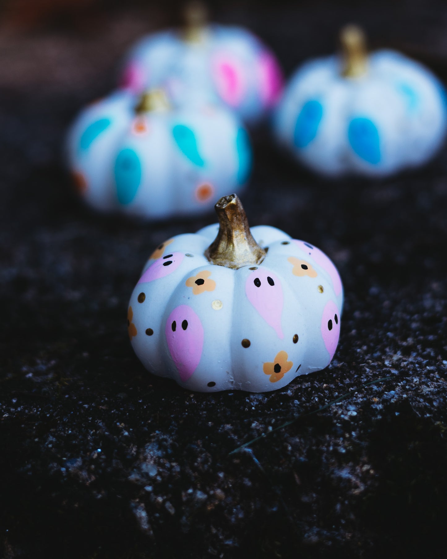 Light Pink Ghost Mini Pumpkin