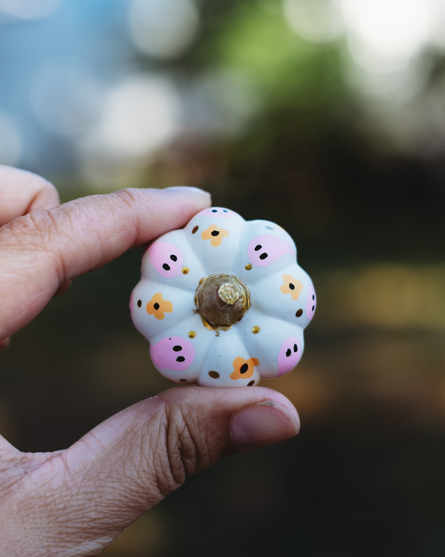 Light Pink Ghost Mini Pumpkin