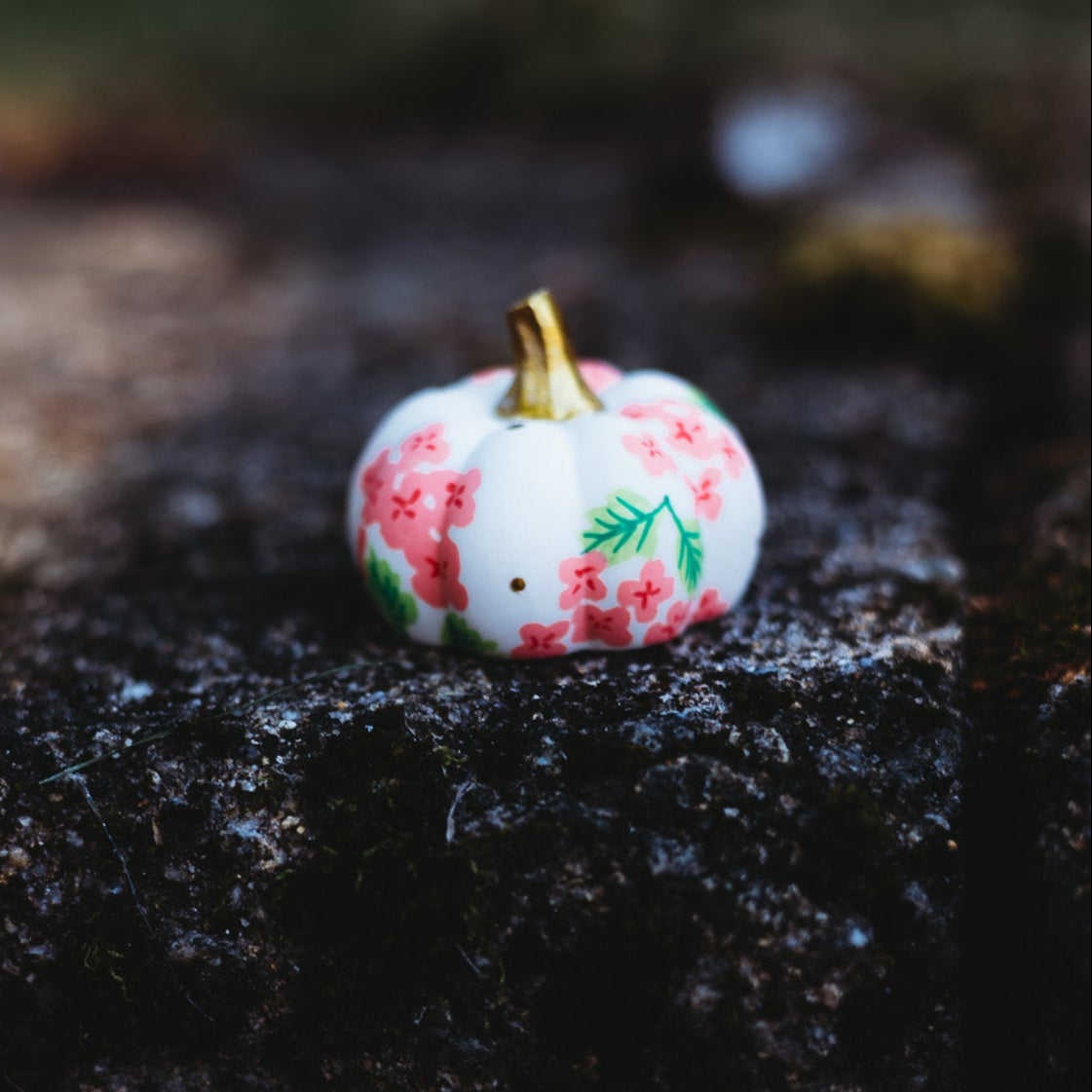 Peach Hydrangea Mini Pumpkin
