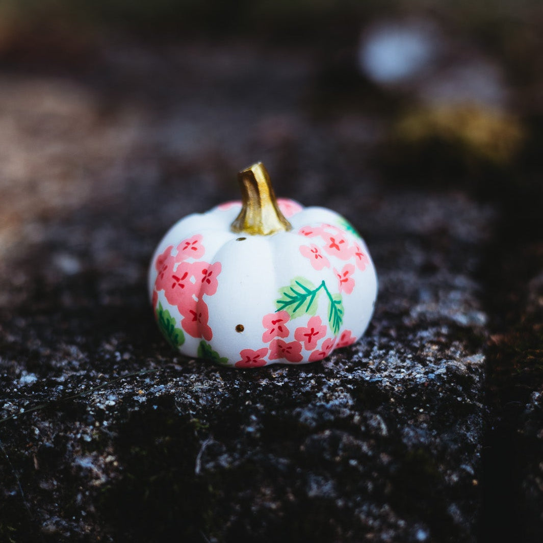 Peach Hydrangea Mini Pumpkin