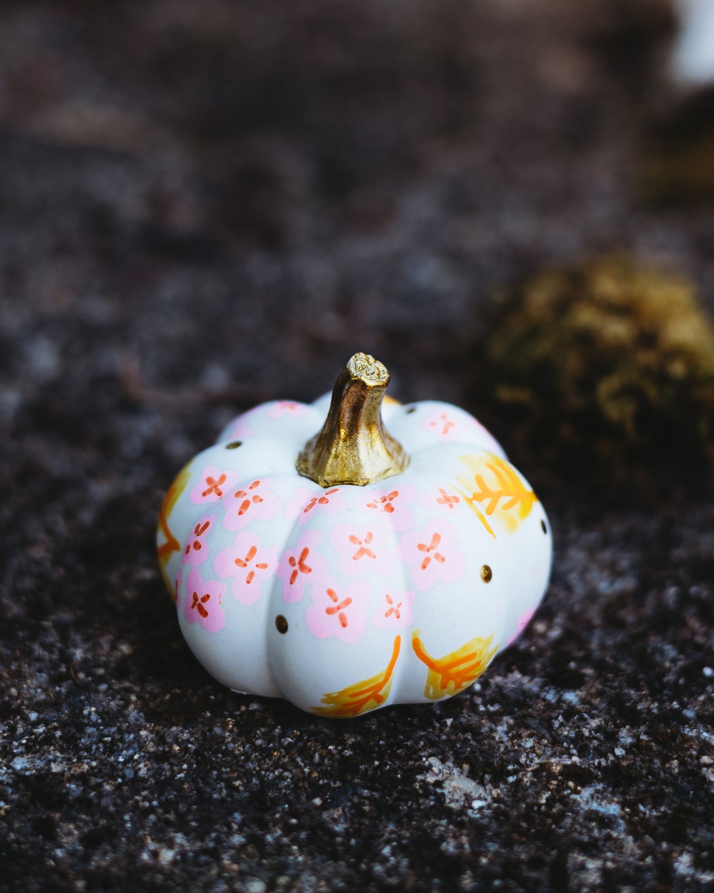 Pink Hydrangea Mini Pumpkin