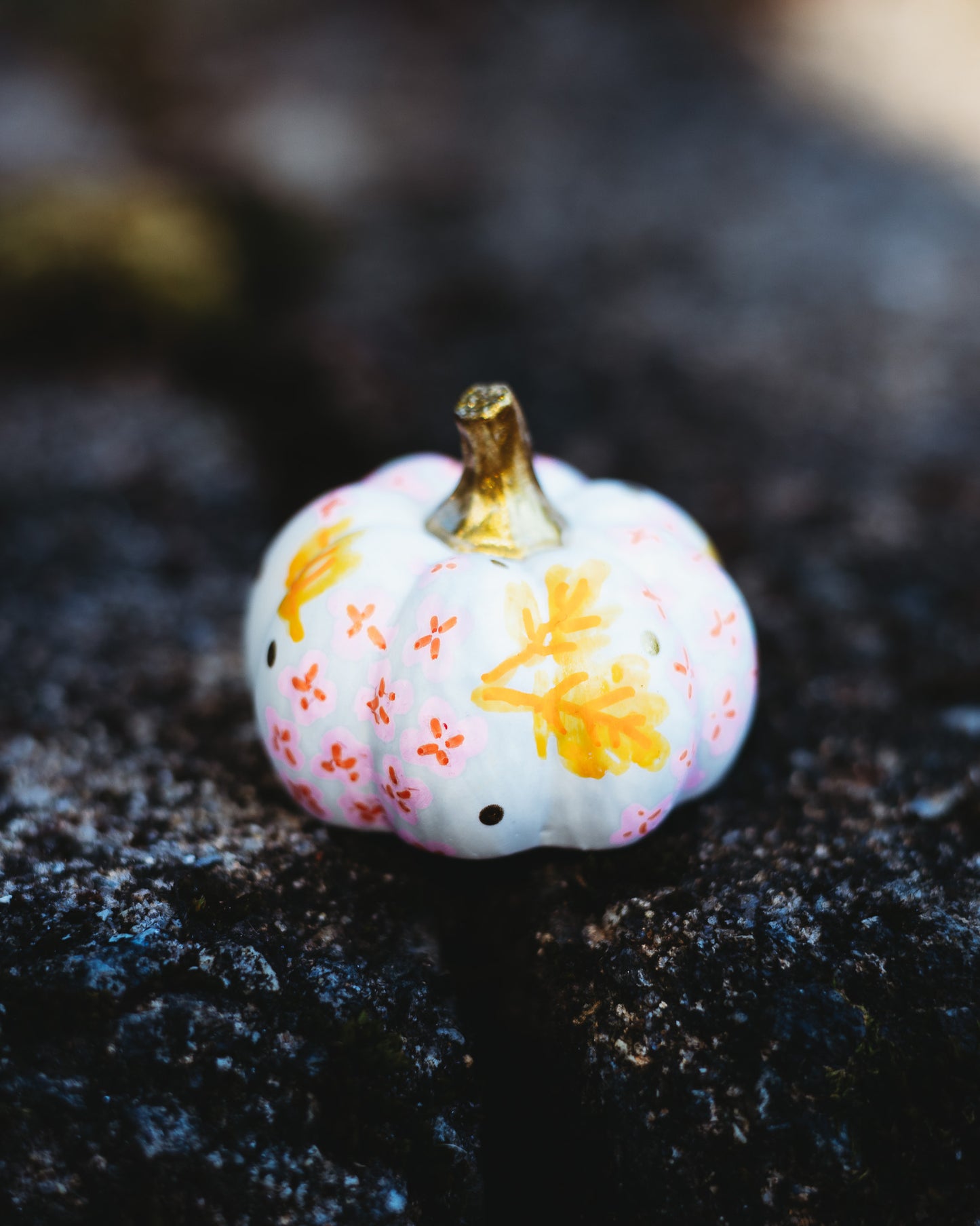 Pink Hydrangea Mini Pumpkin