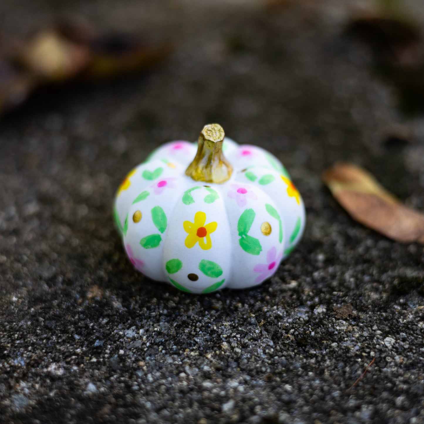 Floral Mini Pumpkin