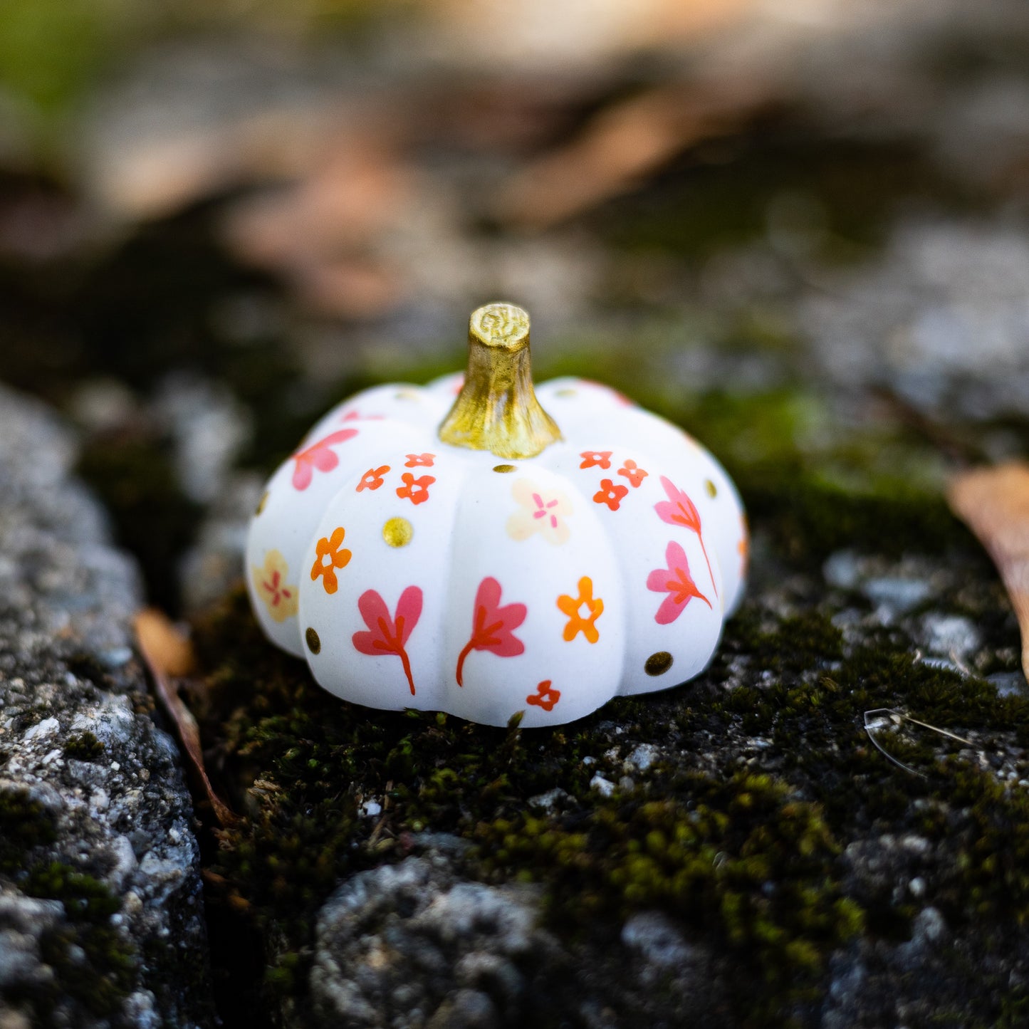 Floral Mini Pumpkin