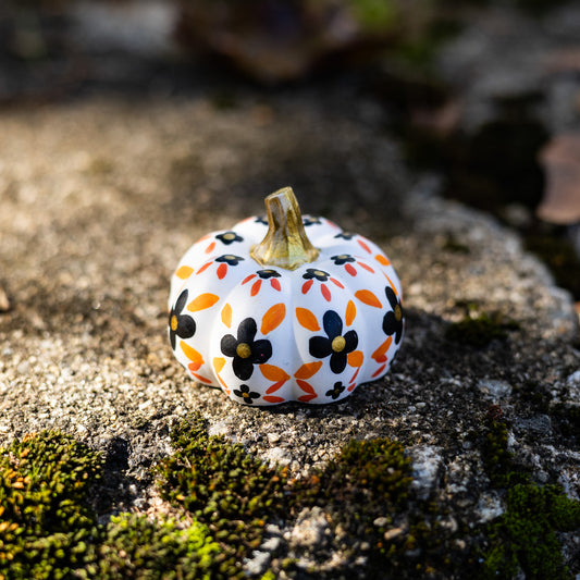 Floral Mini Pumpkin