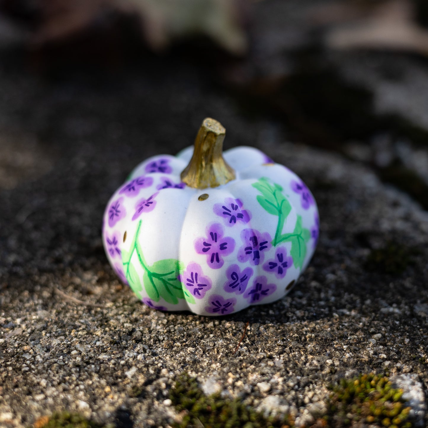 Purple Hydrangea Mini Pumpkin