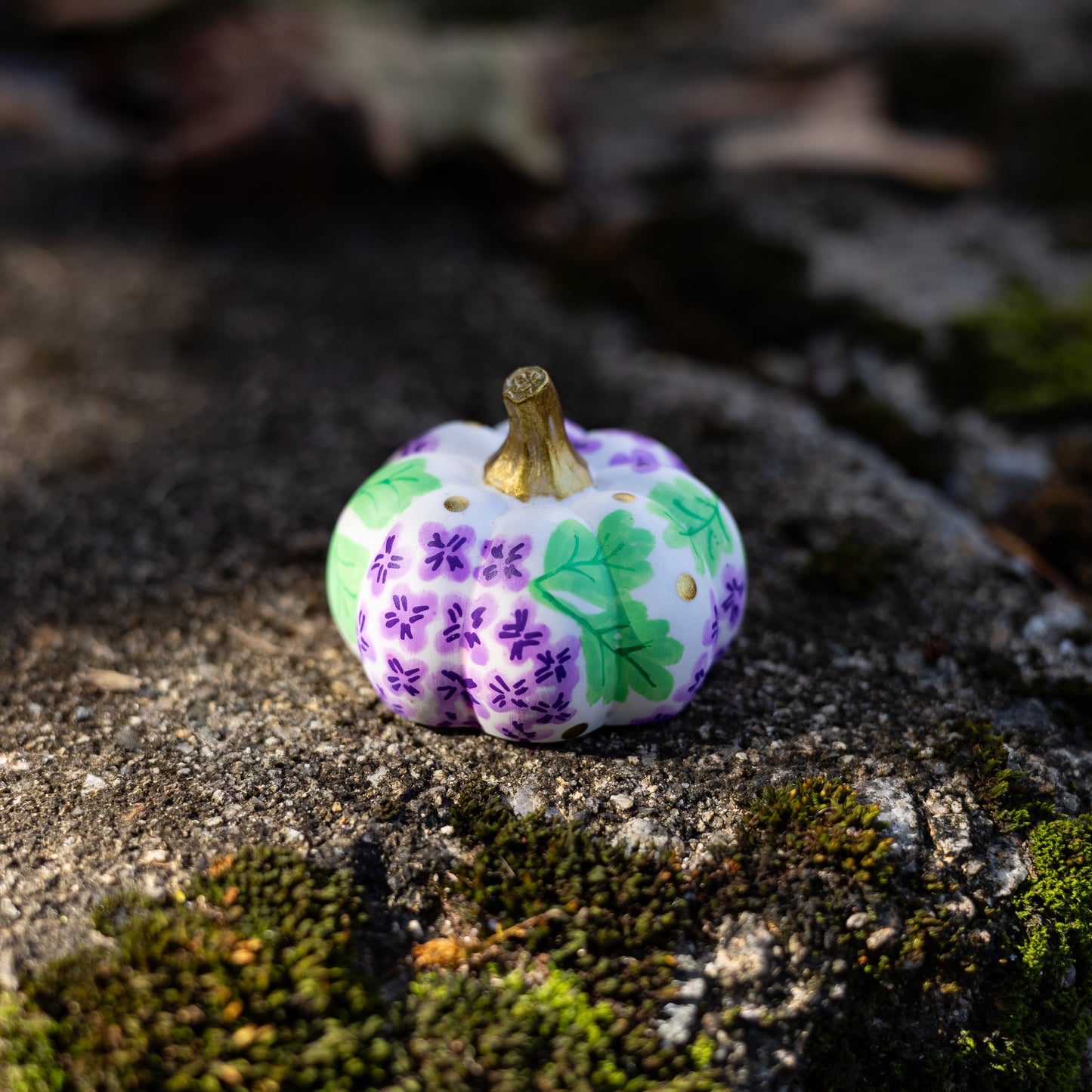 Purple Hydrangea Mini Pumpkin