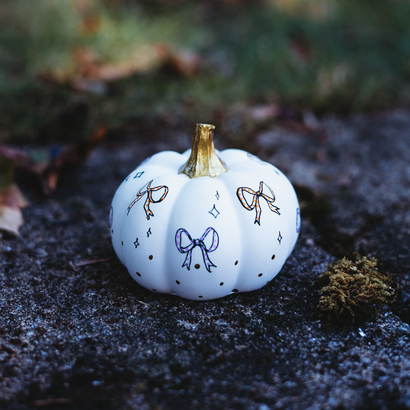 Boo Bow Medium Pumpkin