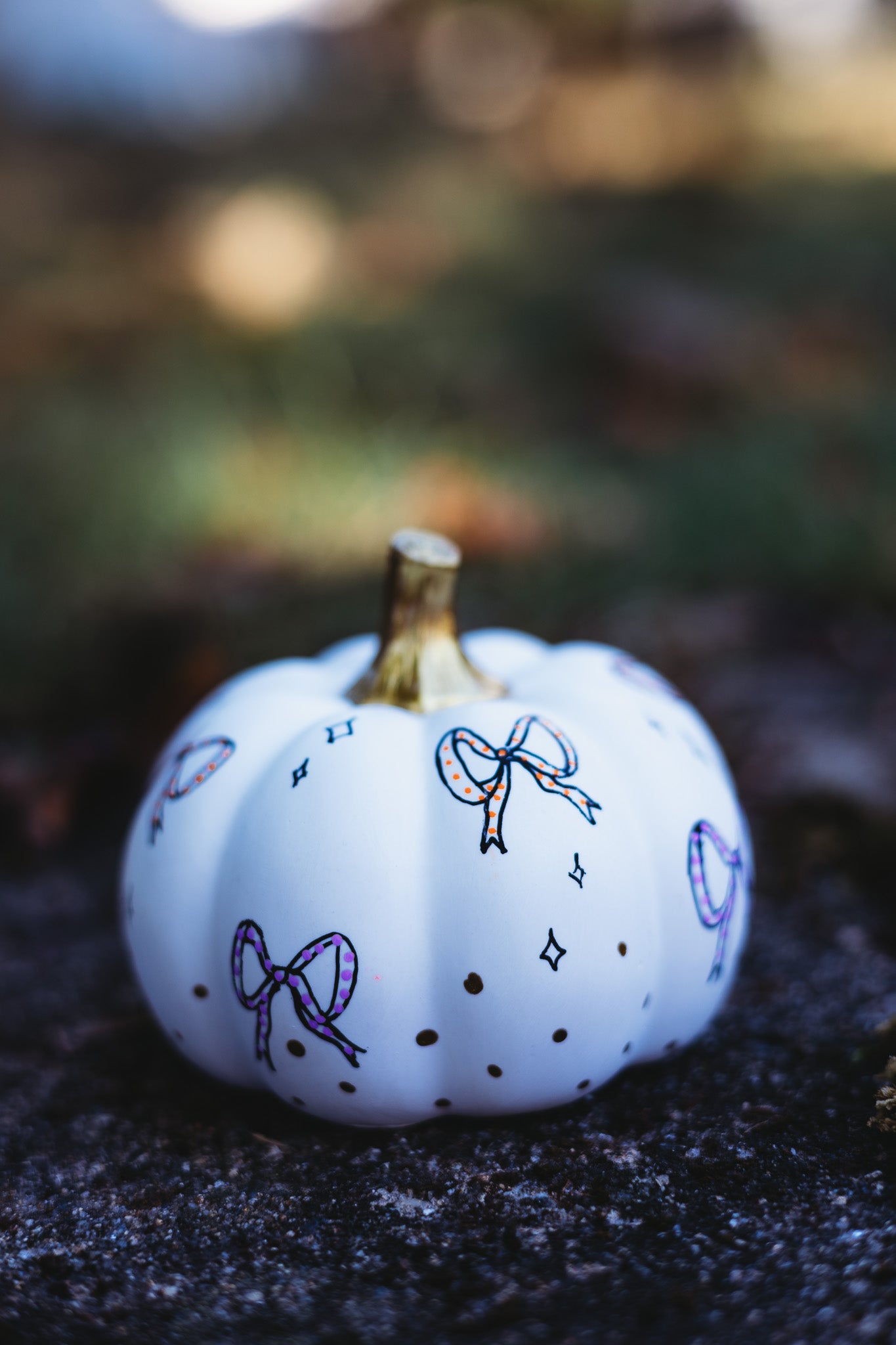 Boo Bow Medium Pumpkin