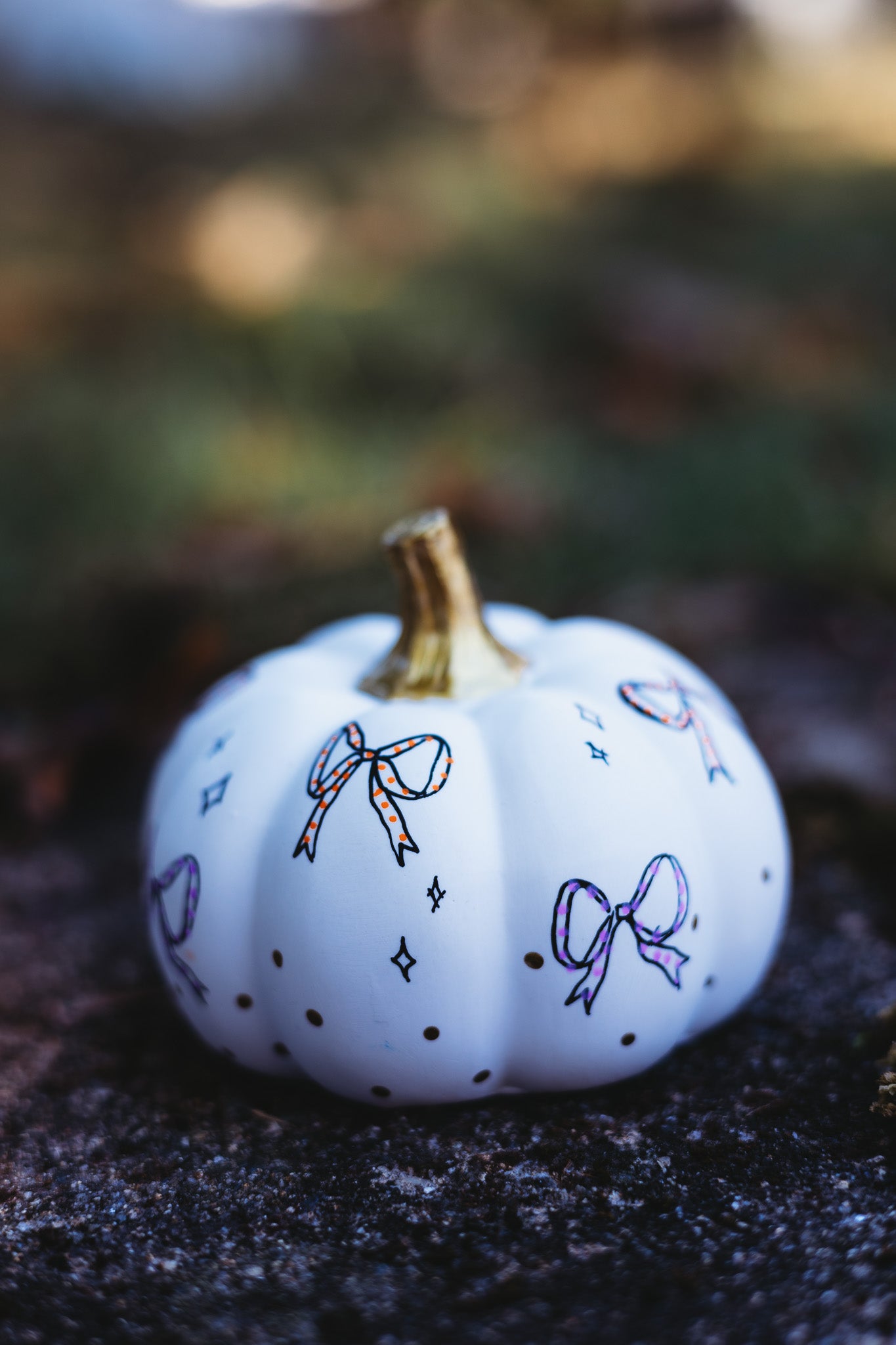 Boo Bow Medium Pumpkin