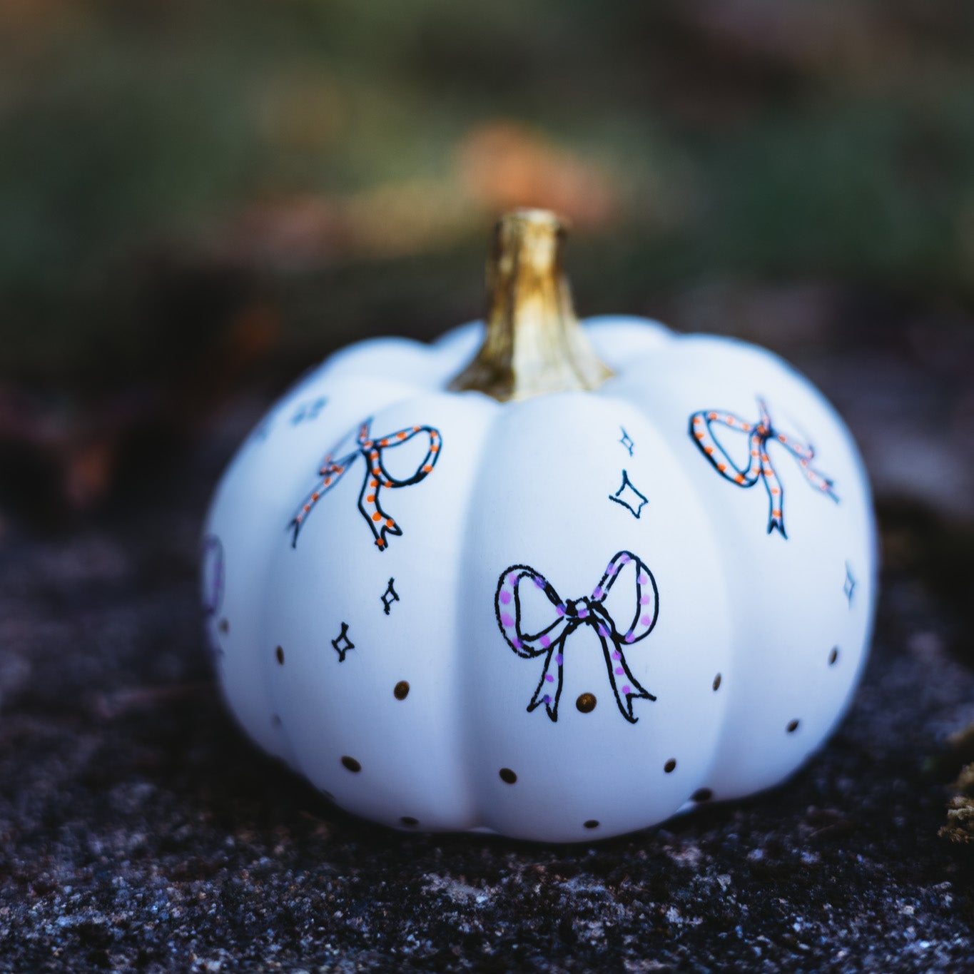 Boo Bow Medium Pumpkin