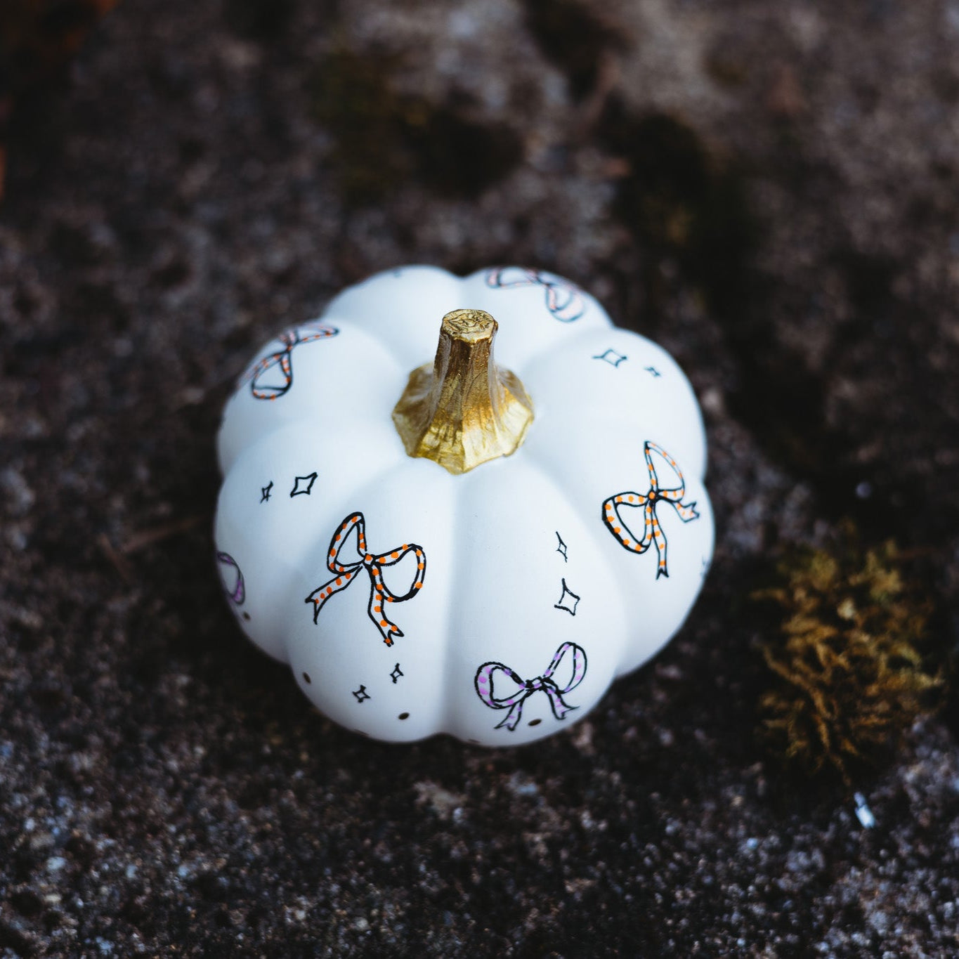 Boo Bow Medium Pumpkin