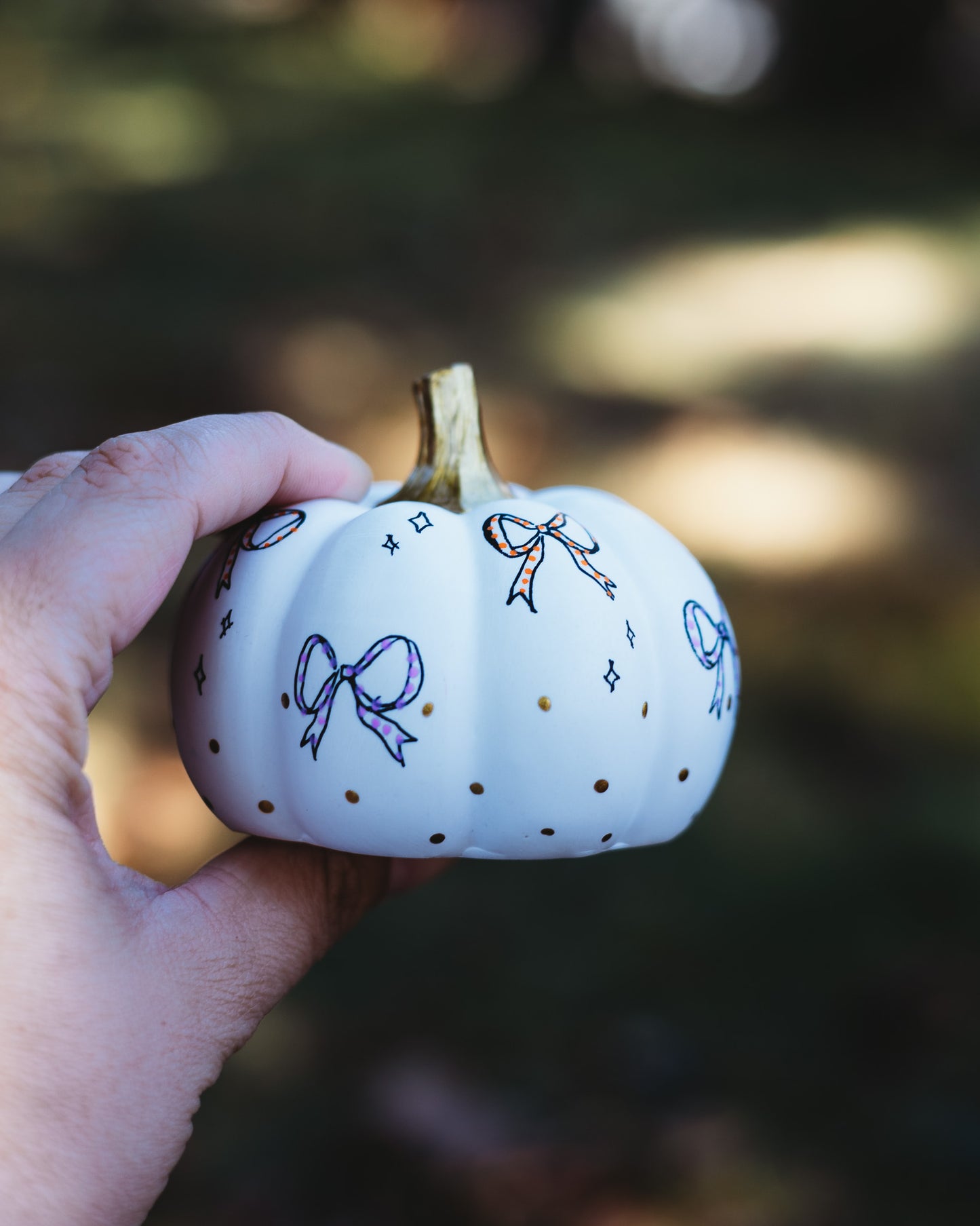 Boo Bow Medium Pumpkin