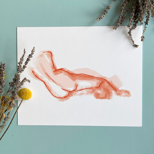 Pink Booty Positivity Art Print