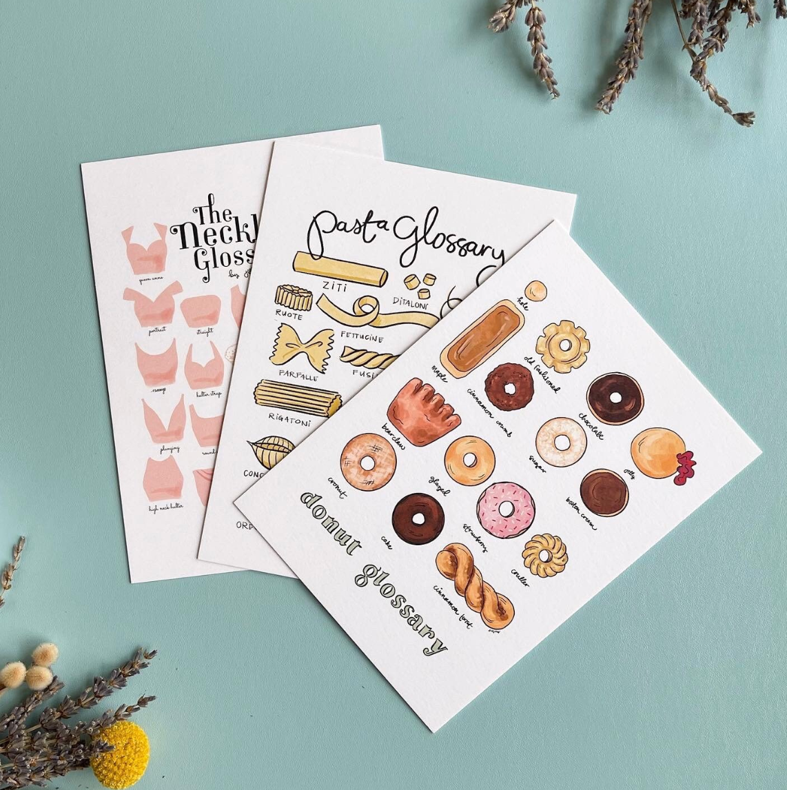 Pasta Glossary Print
