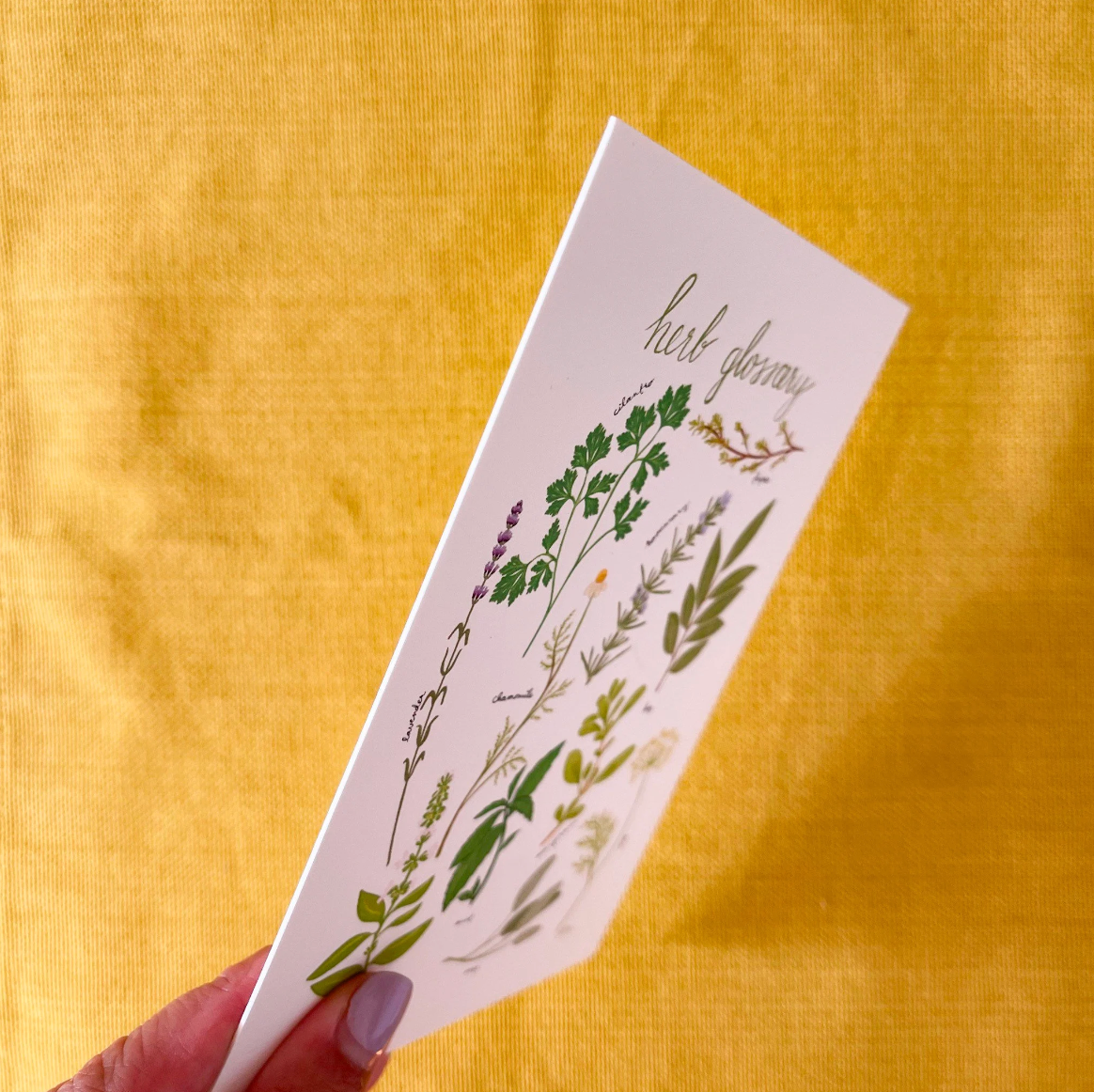 Herb Glossary Print
