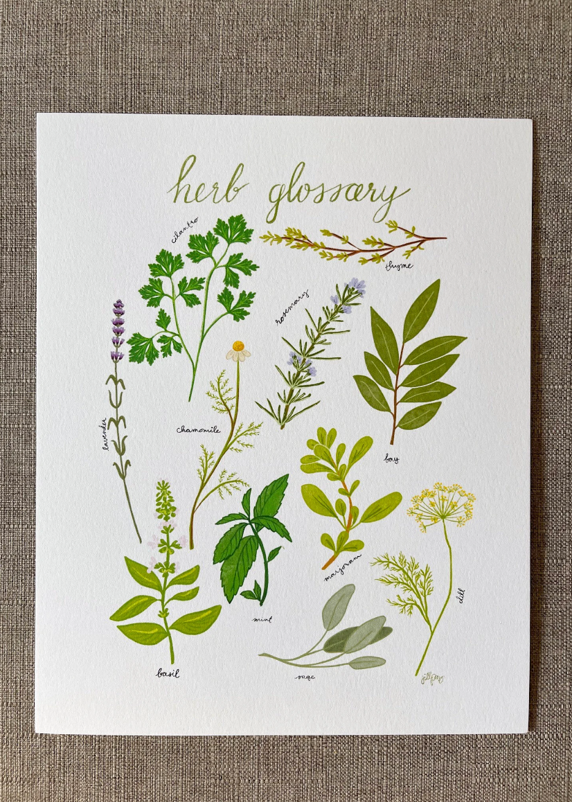 Herb Glossary Print