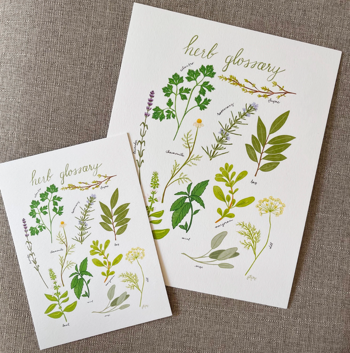Herb Glossary Print